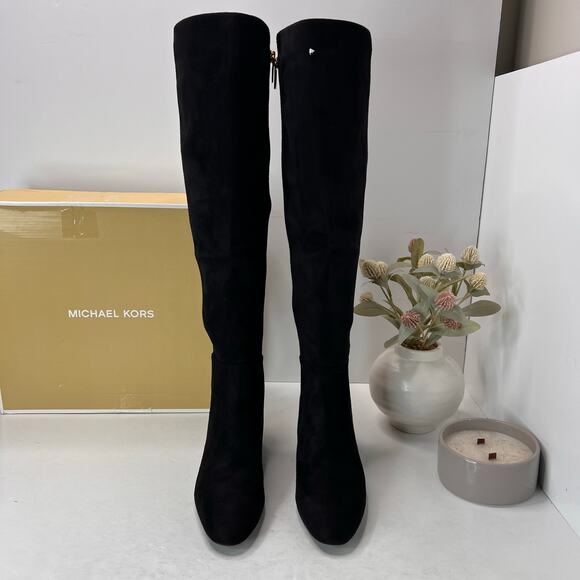 Michael Michael Kors Braden Mid Boot Black Women 7M Tried On - Picture 4 of 9